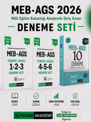 Pegem 2026 MEB AGS 10 Deneme & MEB AGS Türkiye Geneli Deneme Seti