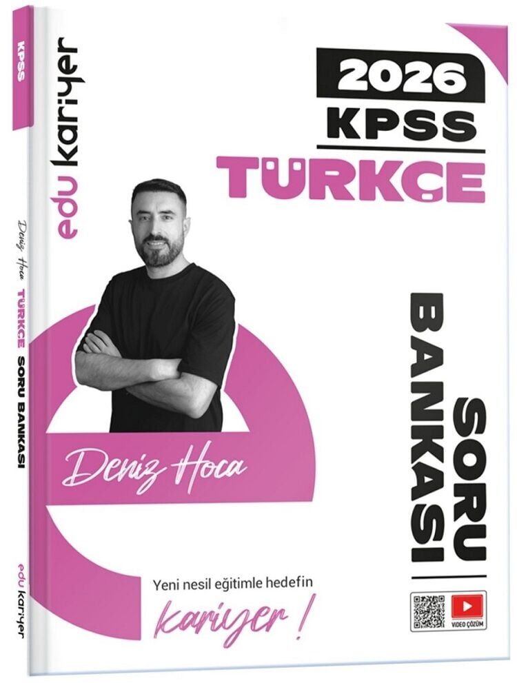 EDU Kariyer 2026 KPSS Türkçe Soru Bankası Çözümlü - Deniz Bozkurt EDU Kariyer