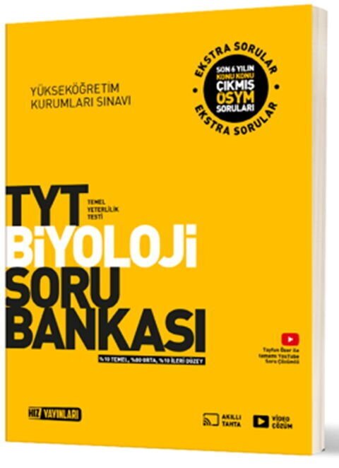 Hız Yayınları TYT Biyoloji Soru Bankası