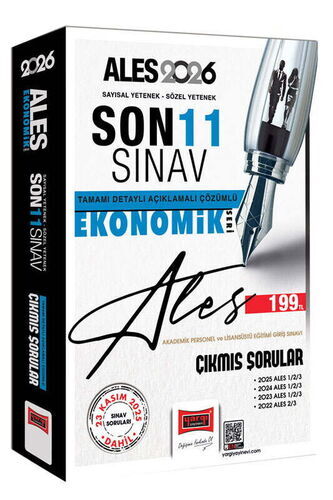 Yargı Yayınları 2026 ALES Ekonomik Seri Son 11 Sınav Çıkmış Sorular