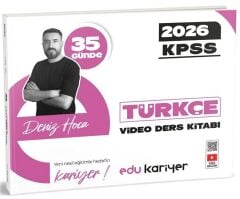 EDU Kariyer 2026 KPSS 35 Günde Türkçe Video Ders Notları Kitabı - Deniz Bozkurt EDU Kariyer