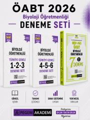 Pegem 2026 MEB AGS ÖABT Biyoloji Öğretmenliği Deneme & Türkiye Geneli Deneme Seti