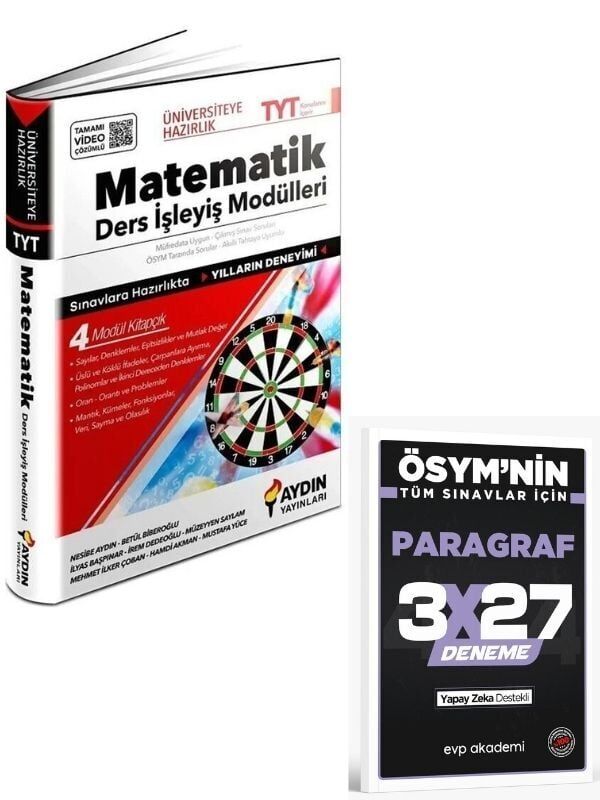 Aydın 2027 TYT Matematik Ders İşleyiş Modüller+ EVP Akademi Paragraf