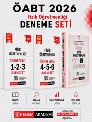Pegem 2026 MEB AGS ÖABT Fizik Öğretmenliği Deneme & Türkiye Geneli Deneme Seti