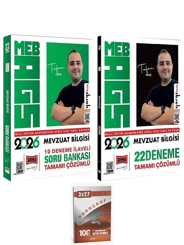 Yargı + Anla Kazan 2026 MEB-AGS Mevzuat Bilgisi Soru Bankası + 22 Deneme 2 li Set - Tufan Genç Yargı Yayınları