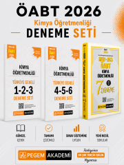Pegem 2026 MEB AGS ÖABT Kimya Öğretmenliği Deneme & Türkiye Geneli Deneme Seti