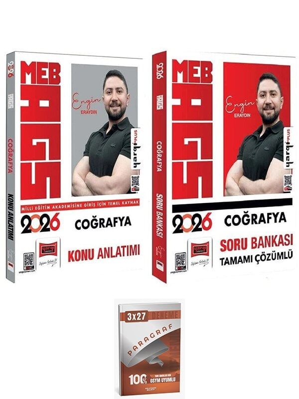 Yargı + Anla Kazan 2026 MEB-AGS Coğrafya Konu Anlatımı + Soru Bankası 2 li Set