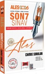 Yargı Yayınları 2026 ALES VIP Son 7 Sınav Çıkmış Sorular