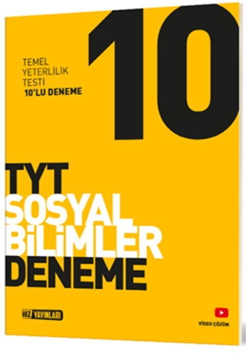 Hız Yayınları TYT Sosyal Bilimler 10 lu Deneme