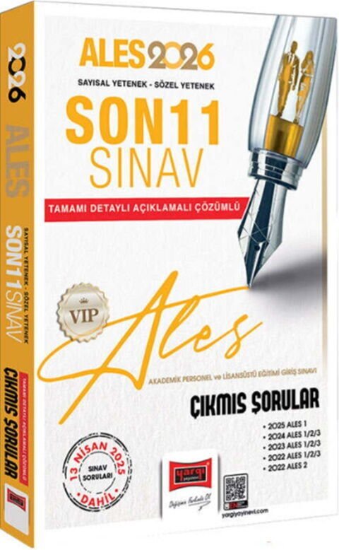 Yargı Yayınları 2026 ALES VIP Son 11 Sınav Çıkmış Sorular