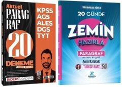 Zeduva + İndeks YKS TYT KPSS Türkçe Saati Paragraf Anlam Bilgisi 20 Günde Zemin Hazırla Soru Bankası + 20 Deneme 2 li Set - Öznur Saat Yıldırım, Berk Ekici Zeduva Yayınları