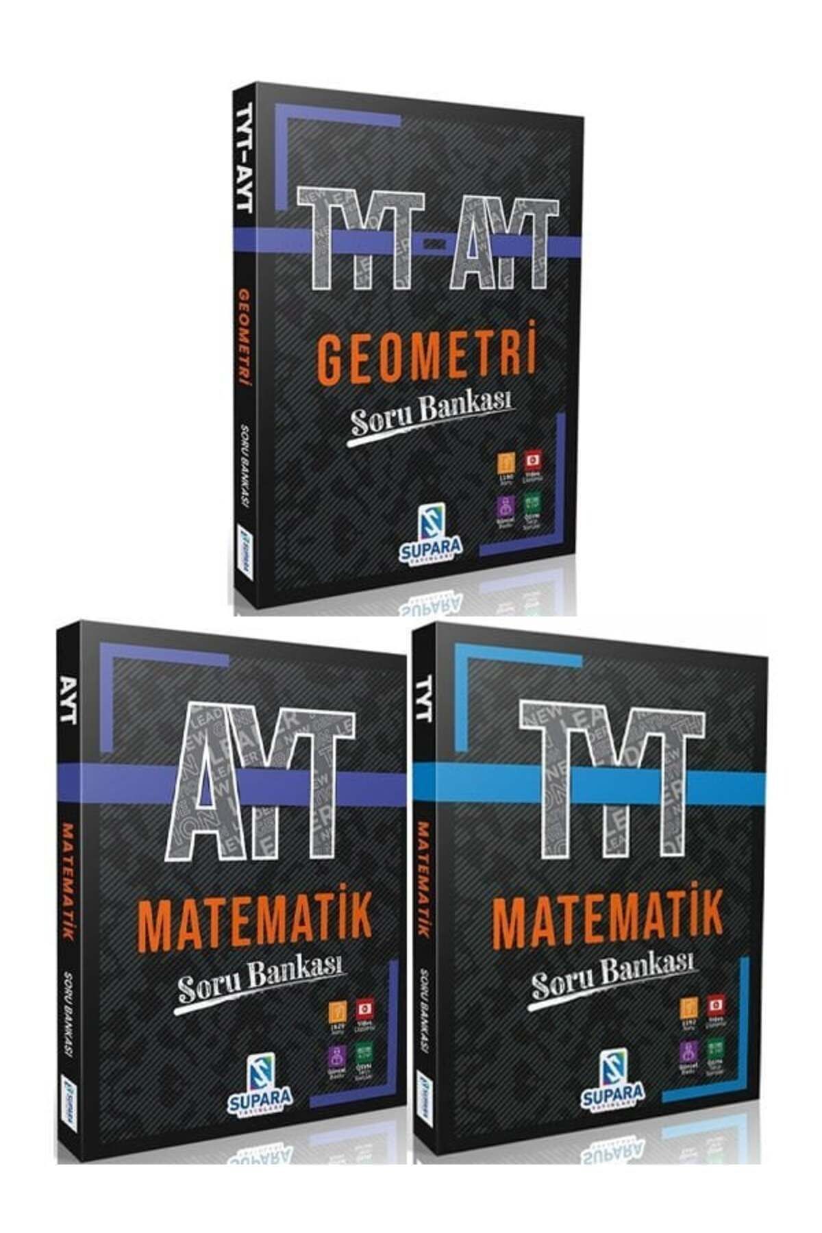 Supara Yayınları TYT AYT Matematik ve Geometri 3 lü Set