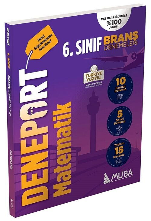 2027 Muba 6. Sınıf Matematik Deneport Maarif Modeli 15 Deneme
