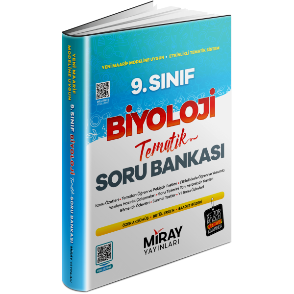 Miray Yayınları 9. Sınıf Biyoloji Tematik Konu Özetli Soru Bankası