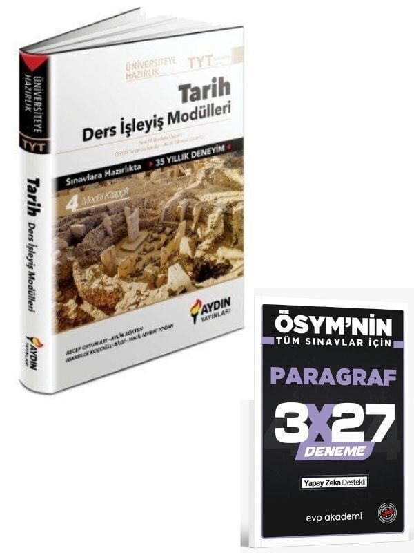 Aydın 2027 TYT Tarih Ders İşleyiş Modülleri+ EVP Akademi Paragraf