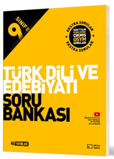 Hız Yayınları 9. Sınıf Türk Dili ve Edebiyatı Soru Bankası