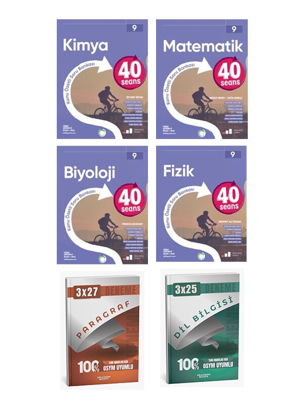 Okyanus + Anla Kazan 2026 9. Sınıf 40 Seans Sayısal Konu Özetli Soru + Anla Kazan Deneme 6 lı Set