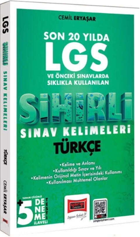 Yargı Yayınları 8. Sınıf LGS Türkçe Son 20 Yılda Sıklıkla Kullanılan Sihirli Sınav Kelimeleri