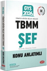 Data Yayınları 2026 GYS TBMM Şef Konu Anlatımlı