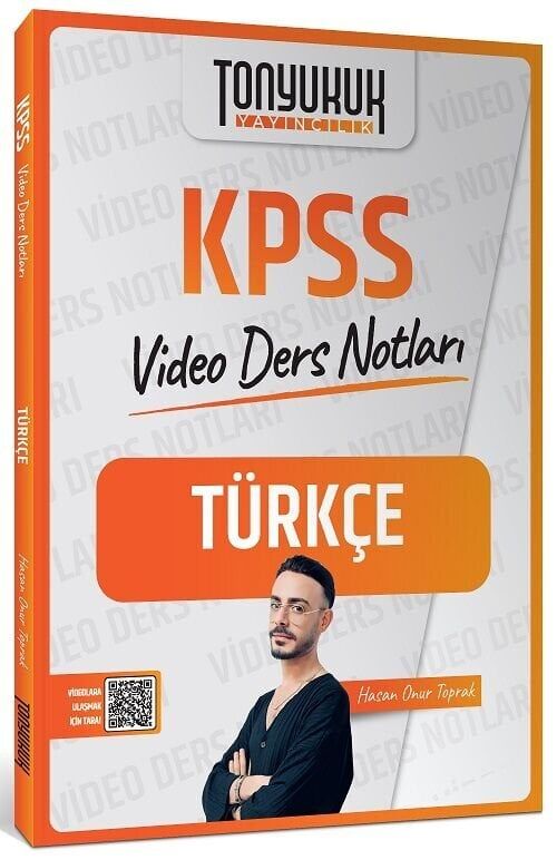 Tonyukuk 2026 KPSS Türkçe Video Ders Notları - Hasan Onur Toprak Tonyukuk Yayıncılık