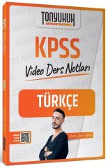 Tonyukuk 2026 KPSS Türkçe Video Ders Notları - Hasan Onur Toprak Tonyukuk Yayıncılık