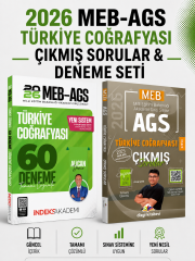 Dizgi Kitap 2026 MEB AGS Türkiye Coğrafyası Çıkmış Sorular & Türkiye Coğrafyası 60 Deneme İndeks Seti