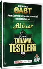 İndeks Akademi ÖABT MEB AGS Din Kültürü ve Ahlak Bilgisi Ahbar Konu Tarama Testleri