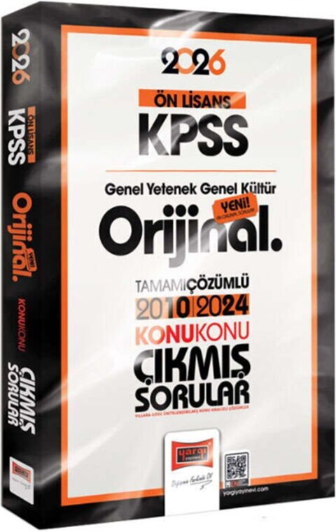 Yargı Yayınları 2026 KPSS Ön Lisans GK GY Orijinal 2010 2024 Konu Konu Çıkmış Sorular