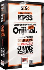 Yargı Yayınları 2026 KPSS Ön Lisans GK GY Orijinal 2010 2024 Konu Konu Çıkmış Sorular