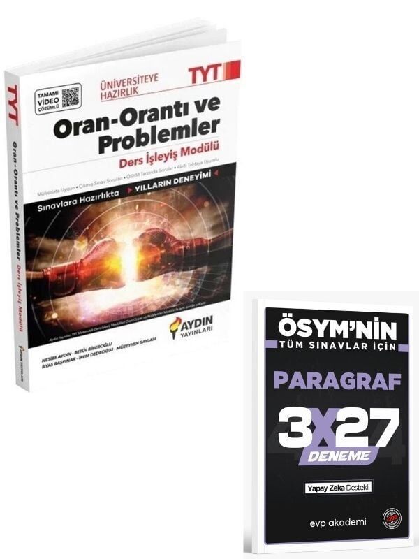 Aydın 2027 TYT Oran Orantı ve Problemler Ders İşleyiş Modülü+ EVP Akademi Paragraf