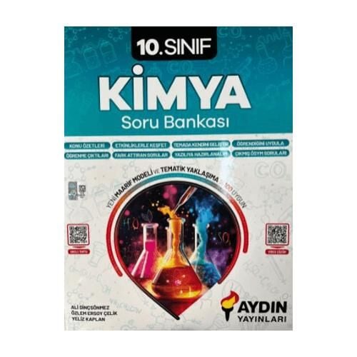 Aydın Yayınları 10. Sınıf Kimya Soru Bankası