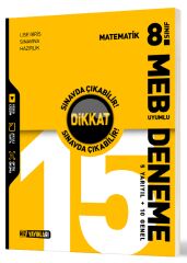 Hız Yayınları 8. Sınıf Matematik Dikkat Sınavda Çıkabilir 15 Deneme Hız Yayınları