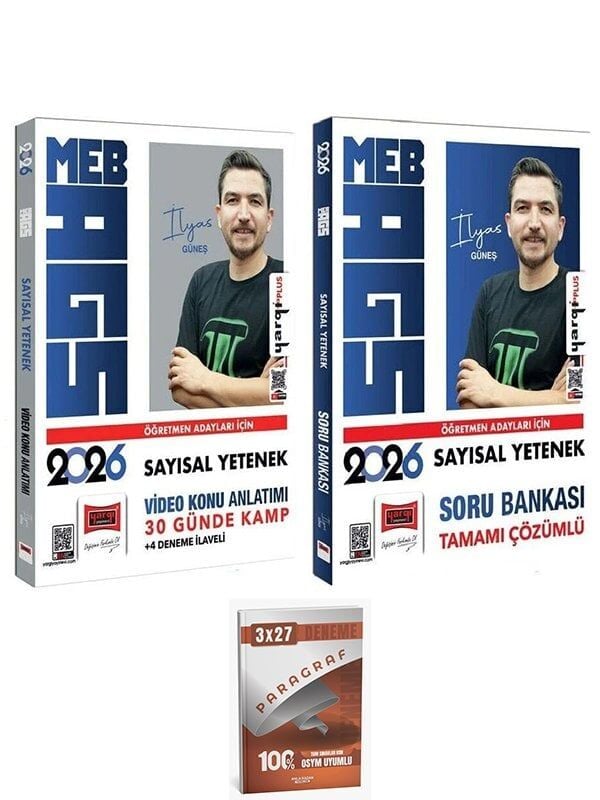 Yargı + Anla Kazan 2026 MEB-AGS Sayısal Yetenek 30 Günde Kamp Video Konu Anlatımı + Soru bankası 2 li Set