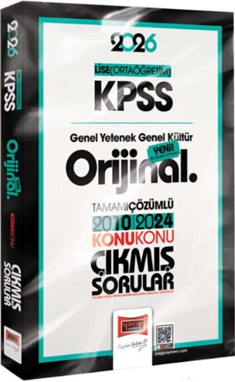 Yargı Yayınları 2026 KPSS Lise Ortaöğretim GK GY Orijinal 2010 2024 Konu Konu Çıkmış Sorular