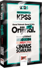 Yargı Yayınları 2026 KPSS Lise Ortaöğretim GK GY Orijinal 2010 2024 Konu Konu Çıkmış Sorular