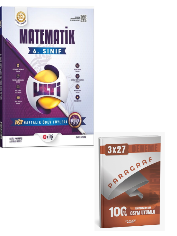 Ulti 2027 6. Sınıf Matematik Haftalık Ödev Föyleri+ Anla Kazan Paragraf