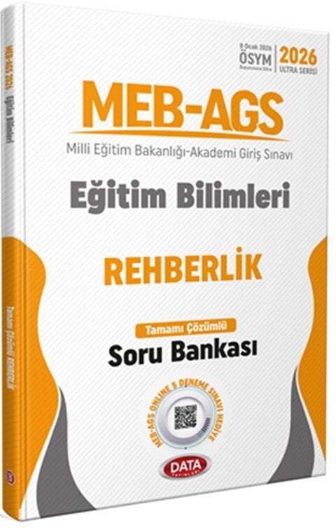 Data Yayınları 2026 MEB AGS Eğitim Bilimleri Rehberlik Çözümlü Soru Bankası