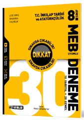 Hız Yayınları 8. Sınıf TC İnkılap Tarihi ve Atatürkçülük Dikkat Sınavda Çıkabilir 30 Deneme Hız Yayınları