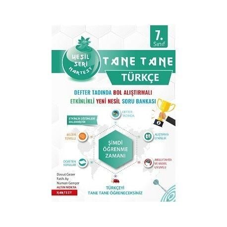 Nartest Yayınları 7. Sınıf Yeşil Tane Tane Türkçe Soru Bankası