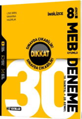 Hız Yayınları 8. Sınıf İngilizce Dikkat Sınavda Çıkabilir 30 Deneme Hız Yayınları