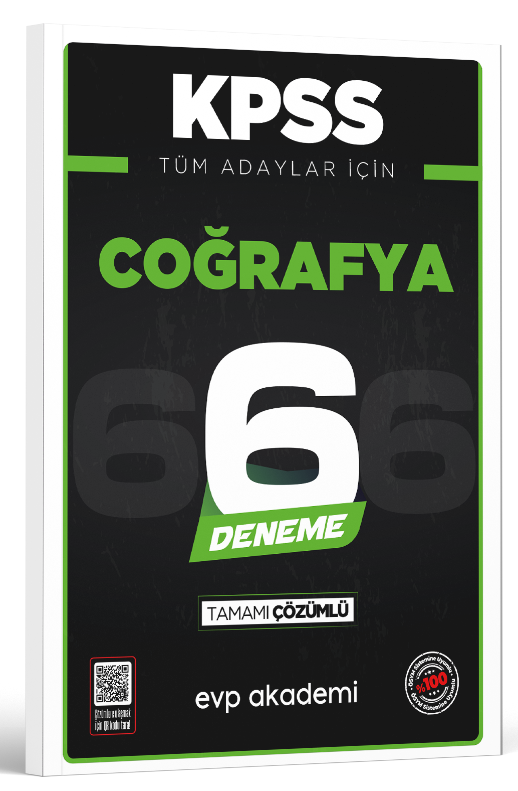 KPSS Tüm Adaylar İçin Coğrafya 6 Deneme Tamamı Çözümlü EVP Akademi