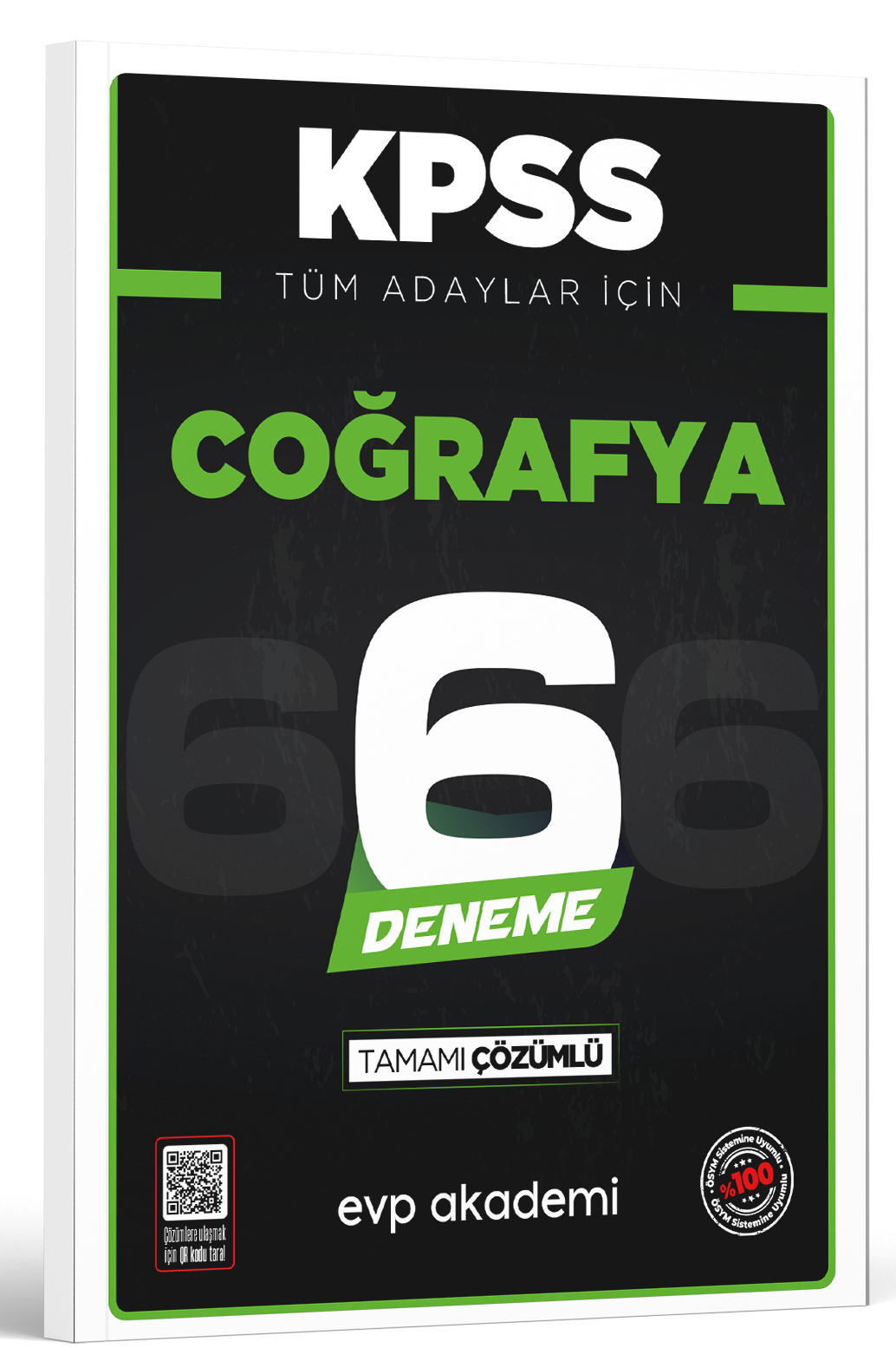 KPSS Tüm Adaylar İçin Coğrafya 6 Deneme Tamamı Çözümlü EVP Akademi