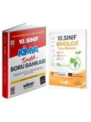 Miray + Biyotik 2026 10. Sınıf Tematik Kimya Konu Özetli Soru  + Biyoloji Soru 2 li Set
