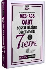 Pegem 2026 ÖABT MEB-AGS Sosyal Bilgiler Öğretmenliği 7 Deneme Çözümlü Pegem Akademi Yayınları