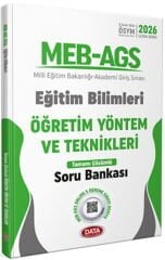 Data Yayınları 2026 MEB AGS Eğitim Bilimleri Öğretim Yöntem ve Teknikleri Çözümlü Soru Bankası