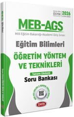 Data Yayınları 2026 MEB AGS Eğitim Bilimleri Öğretim Yöntem ve Teknikleri Çözümlü Soru Bankası