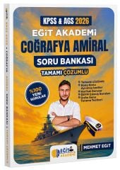 Eğit Akademi 2026 KPSS MEB AGS Coğrafya Amiral Soru Bankası