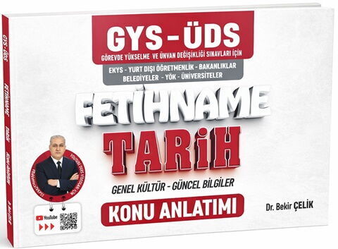 Bekir Çelik GYS ÜDS FETİHNAME Tarih Genel Kültür Güncel Bilgiler Konu Anlatımı