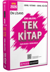 Pegem 2026 KPSS Ön Lisans Konu Anlatımlı Tek Kitap Pegem Akademi Yayınları