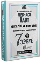 Pegem 2026 ÖABT MEB-AGS Din Kültürü ve Ahlak Bilgisi Öğretmenliği 7 Deneme Çözümlü Pegem Akademi Yayınları